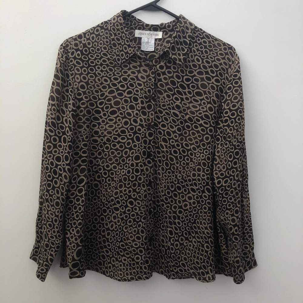 Jones New York PW18 Silk Blouse
